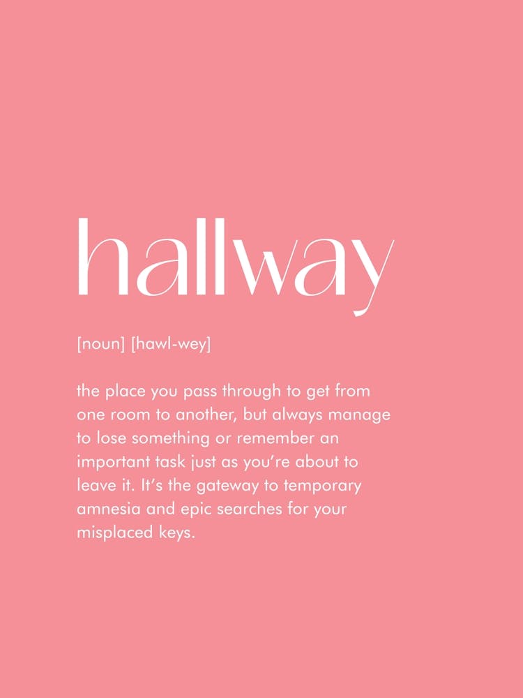 Hallway Definition Prints 07
