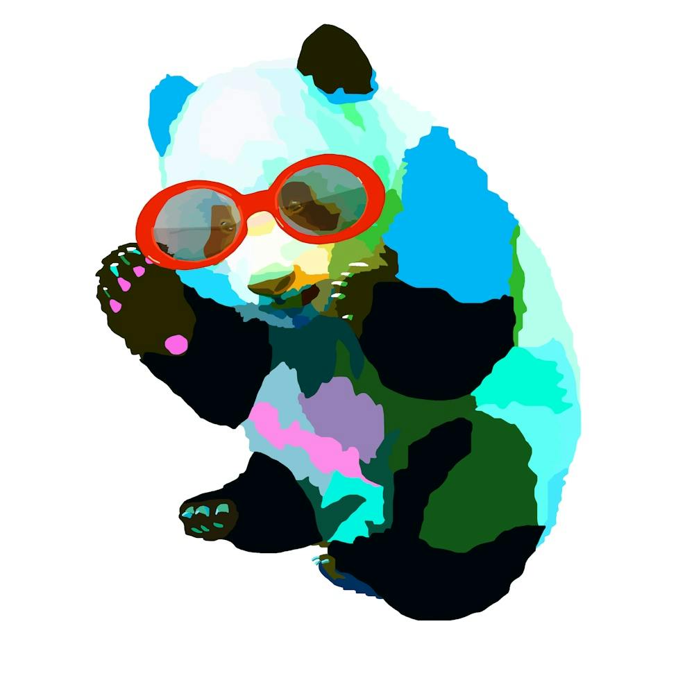 Panda Bear with sunglasses