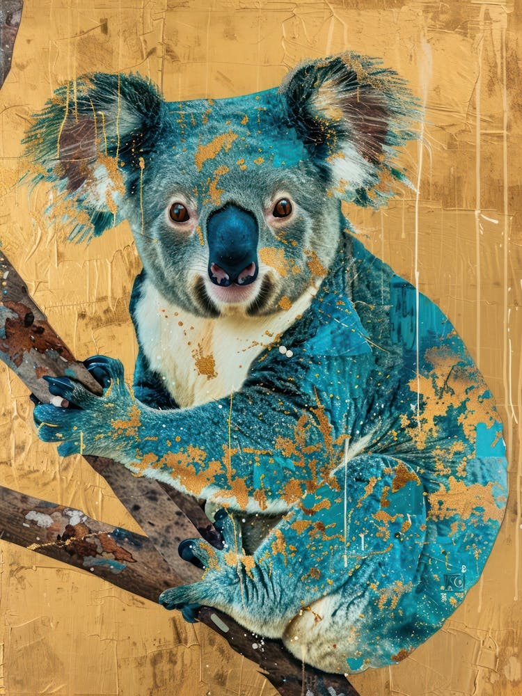 Koala Goldeffekt Collage 1