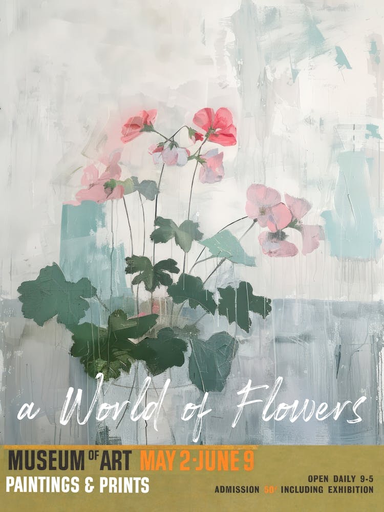 A World Of Flowers, Van Gogh Exhibition Geranium 3