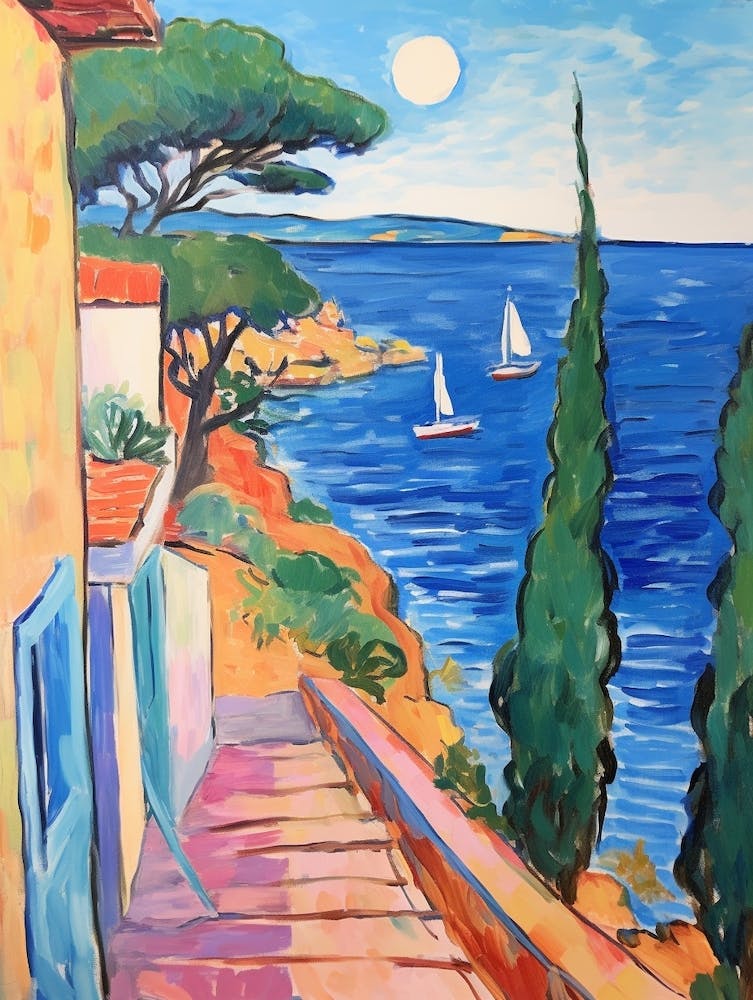 Saint Tropez Frankreich 5 Fauvistisches Gemälde