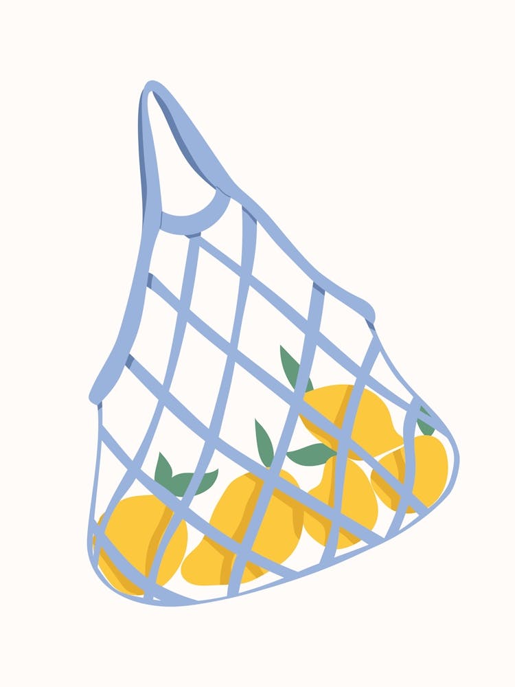 Bag of Lemons Kitchen Poster