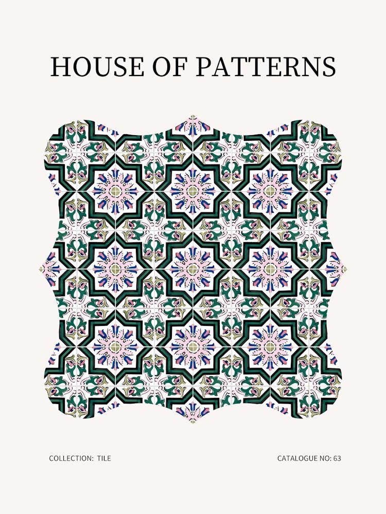 Tile Pattern Poster 64