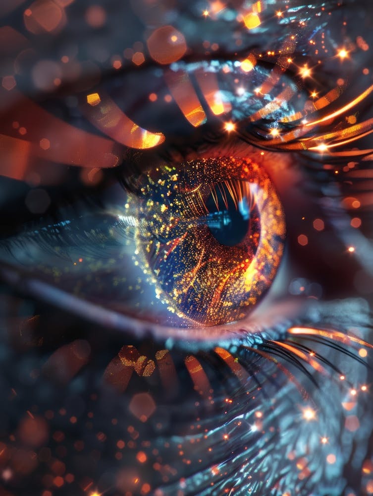 Abstract Image Of A Human Eye