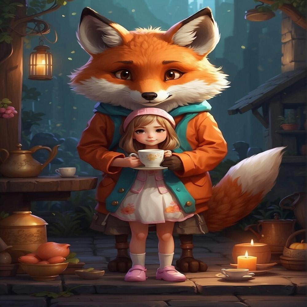 Fox And Girl