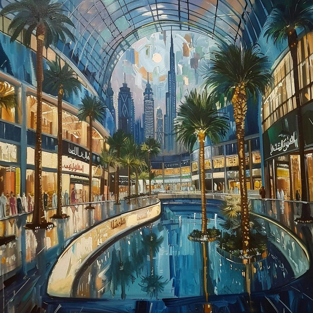 Dubai Mall At Night