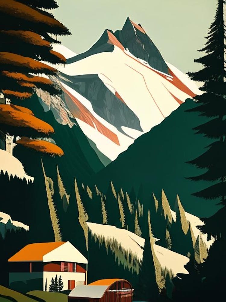 Vanoise National Park France Retro