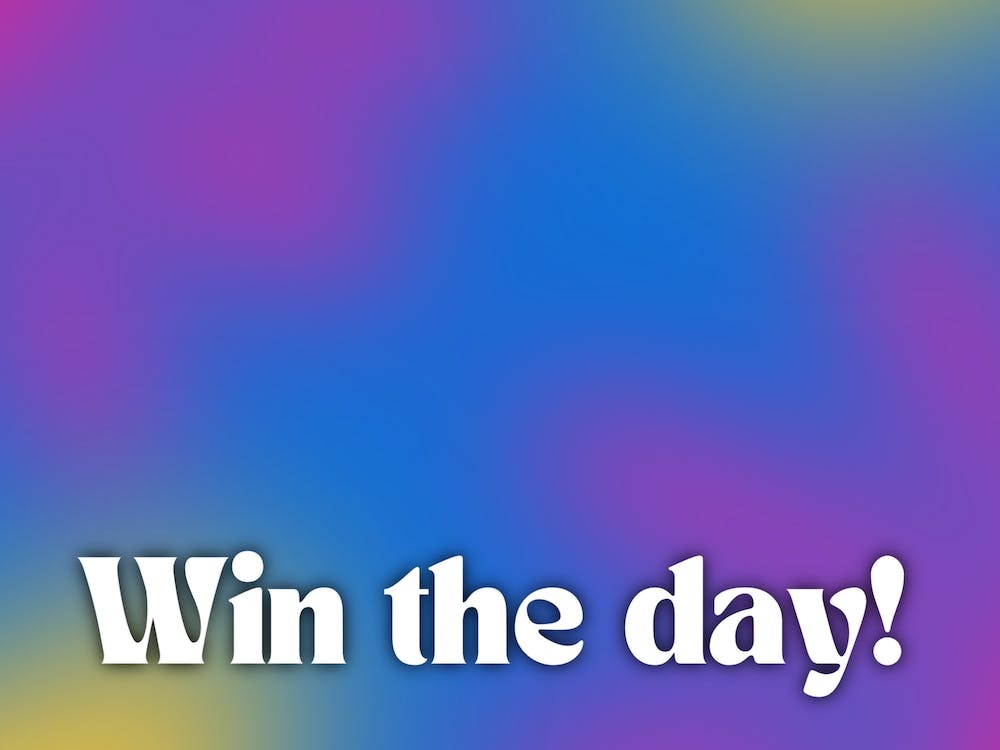 Win The Day Purple and Blue