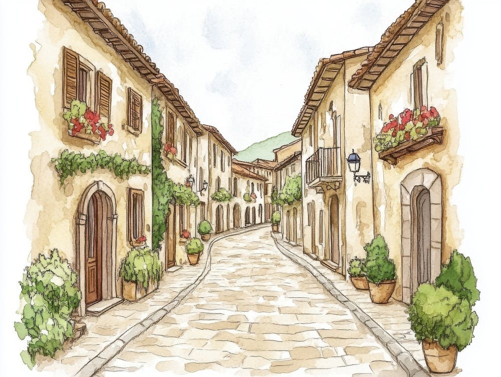 Street In Tuscany