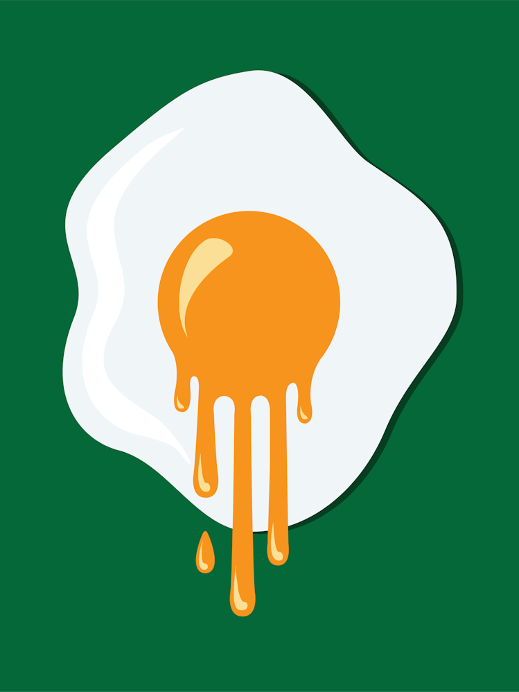 Runny Egg Green