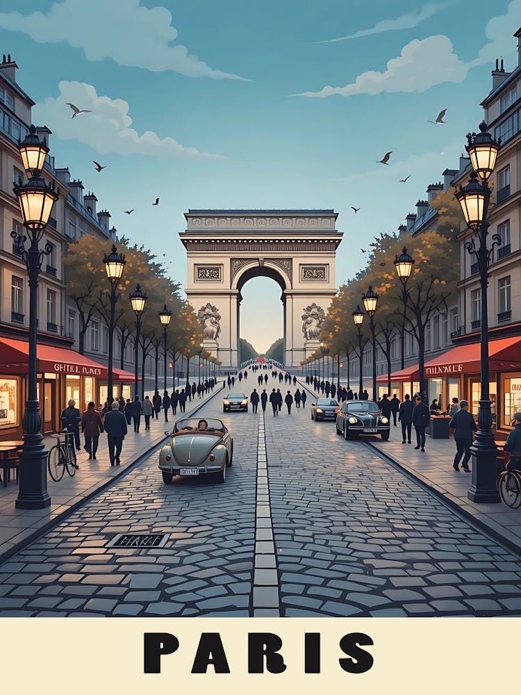 Paris Vintage Travel Poster 8