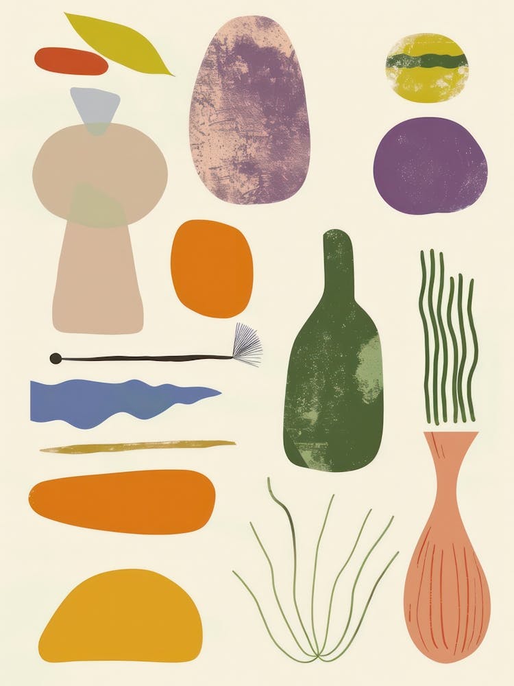 Collection Of Objects In Abstract Style 14