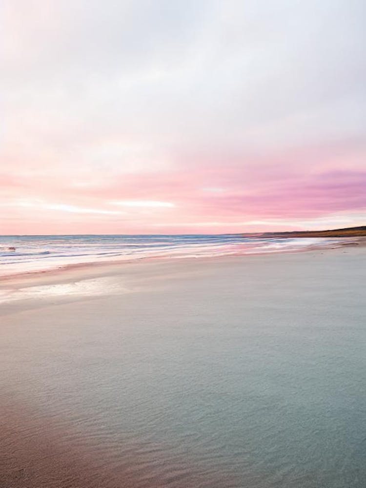 Dornoch Beach, Highlands, Scotland Pink Photography 1