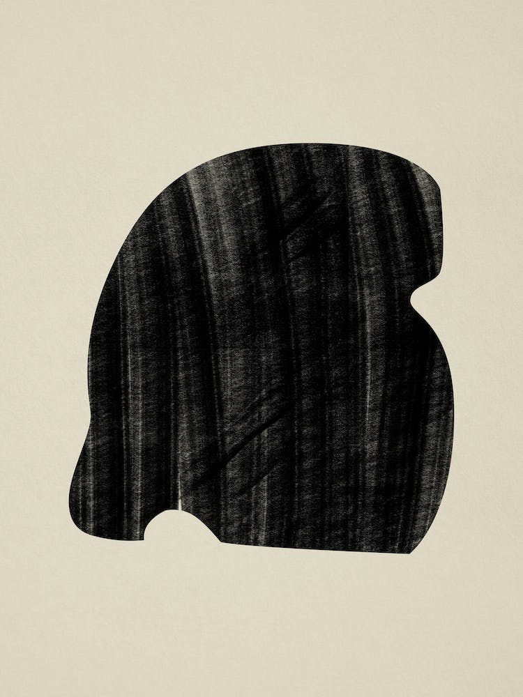 Black Bold Object On Beige 09
