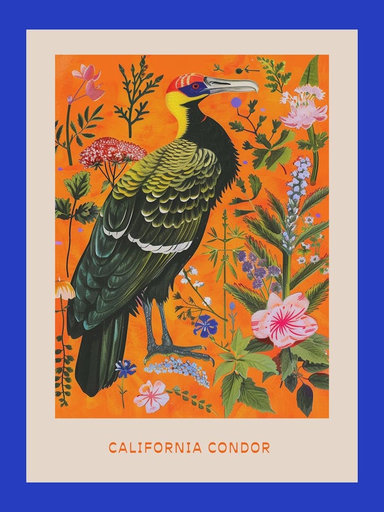 Spring Birds Poster California Condor 3