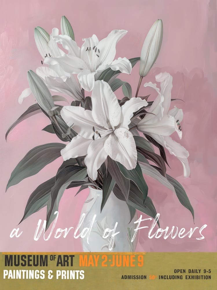A World Of Flowers, Van Gogh Exhibition Lilies 1