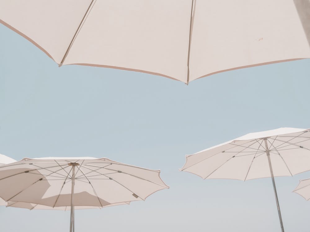 White Umbrellas