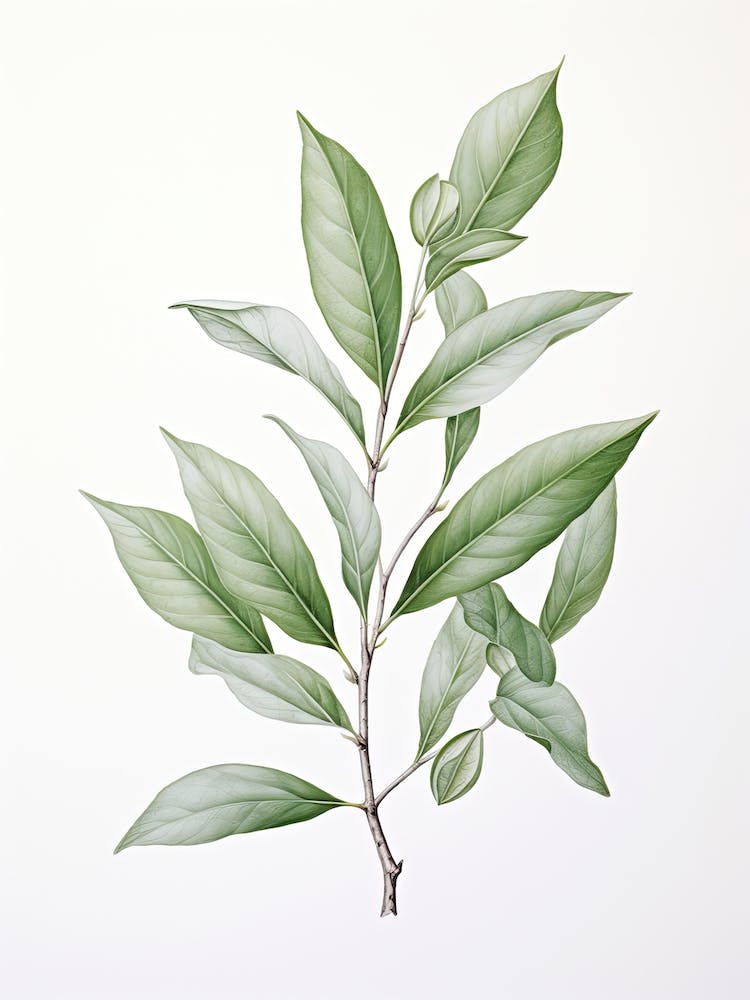 Bay Leaves Vintage Botanical Herbs 2
