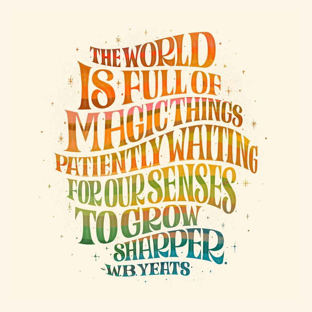 Magic Things Quote Square