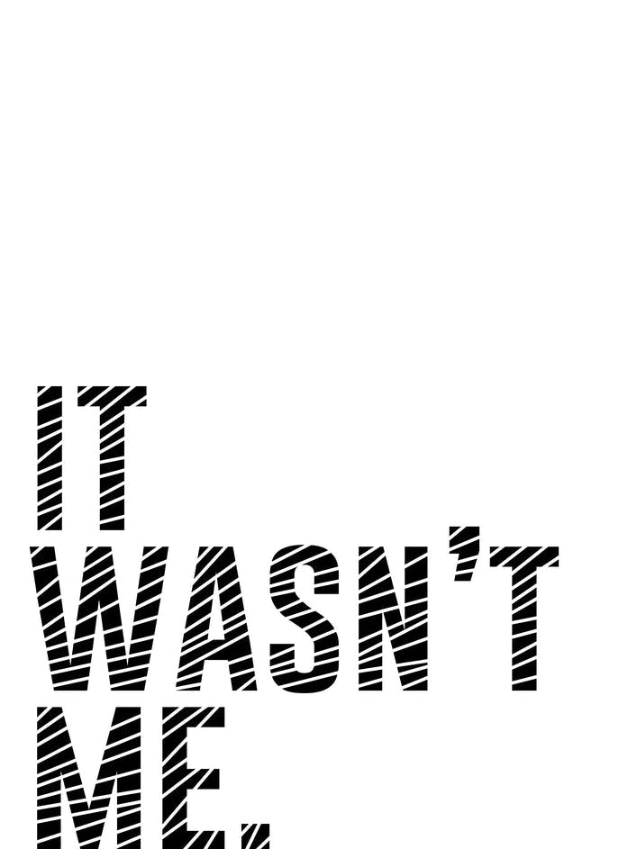 It Wasn't Me