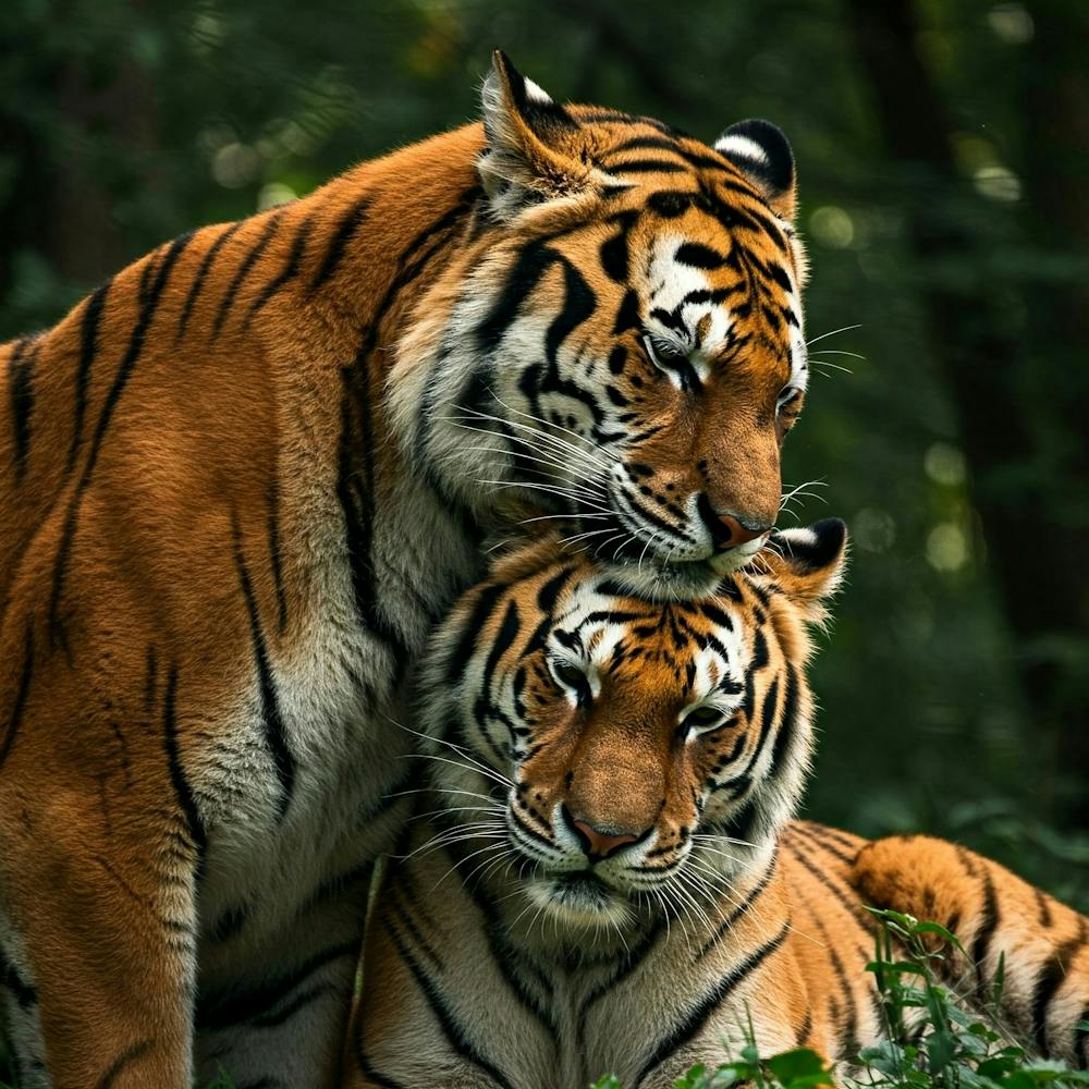 Tiger Couple in love