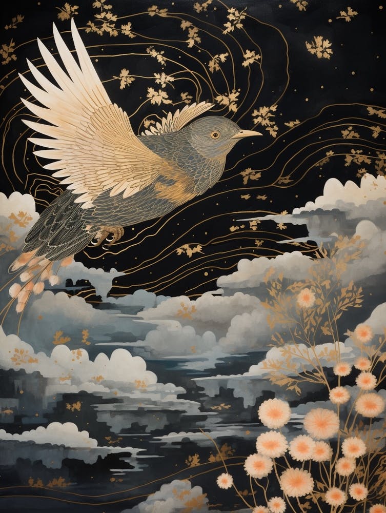 Cuckoo 2 Gold Detail Painting