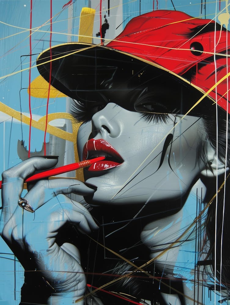 Woman Smoking A Cigarette 1