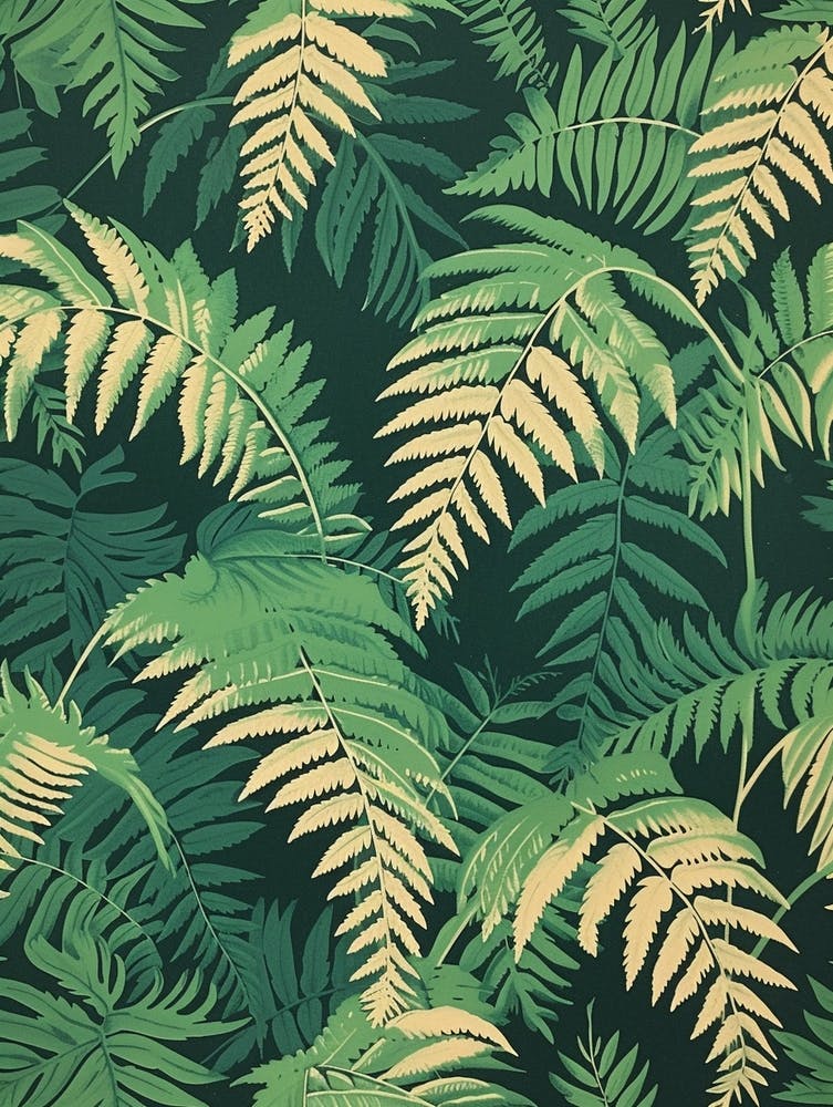Pattern Poster Soft Shield Fern 3