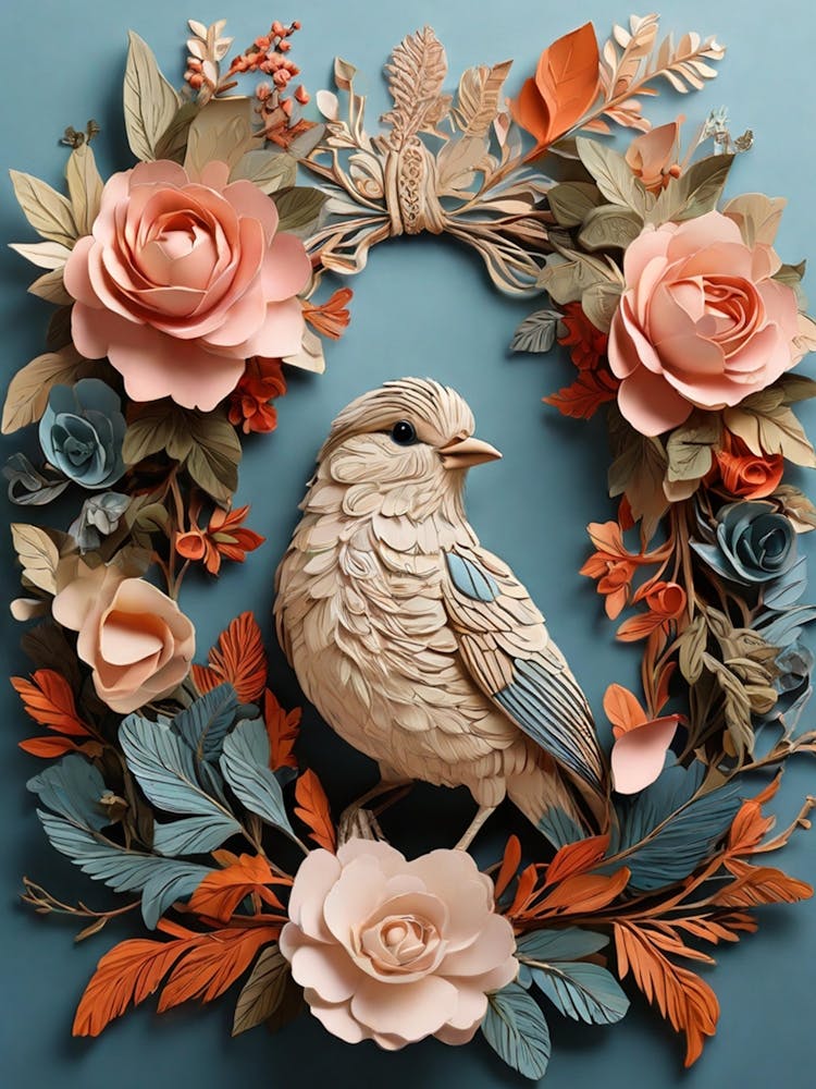 Bird In A Wreath 16