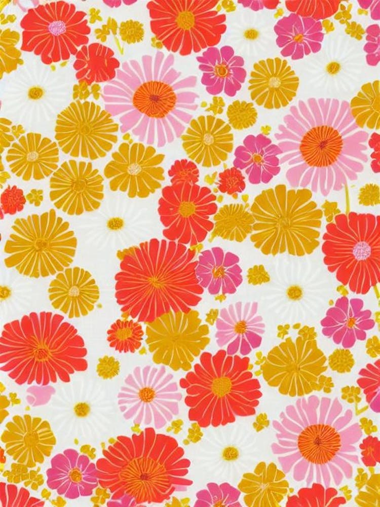 Zantedeschia Floral Print Retro Pattern 2 Flower