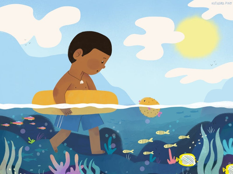 Boy In The Ocean
