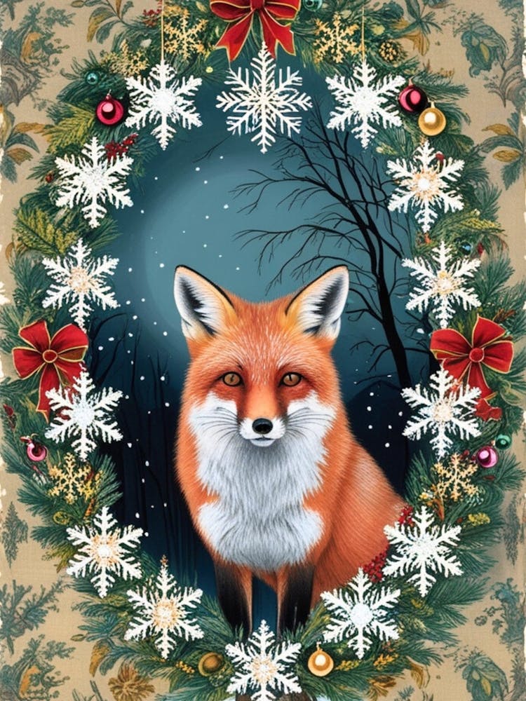 William Morris Christmas Fox 21