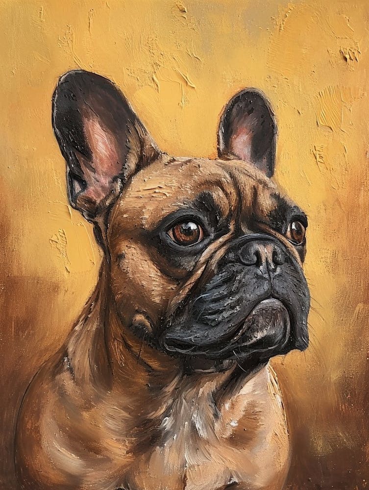 French Bulldog Acrylic Painting 5