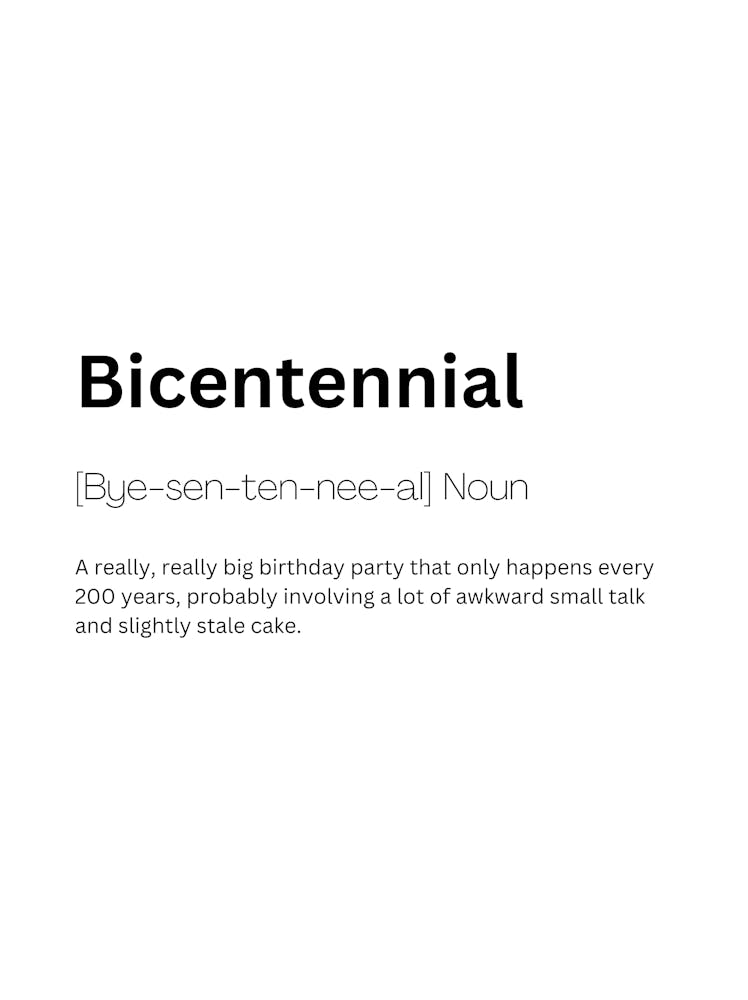 Bicentennial Definition Meaning