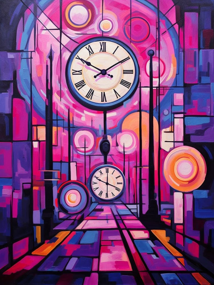 Time Abstract Geometric Illustration 4