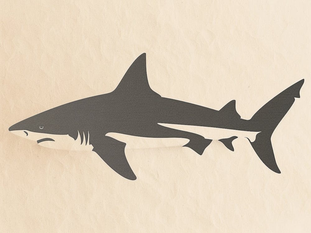 Common Thresher Shark Silhouette 6