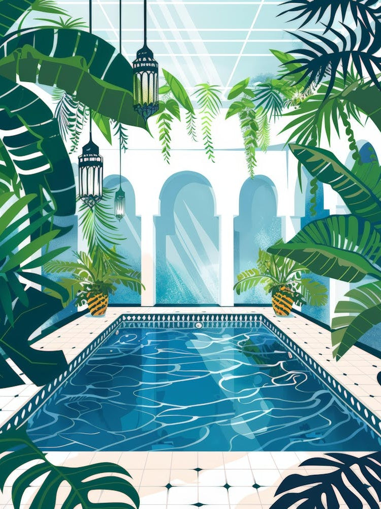 Swimming Pool In A Villa