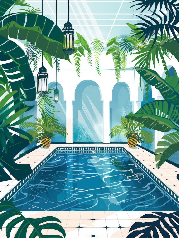 Swimming Pool In A Villa