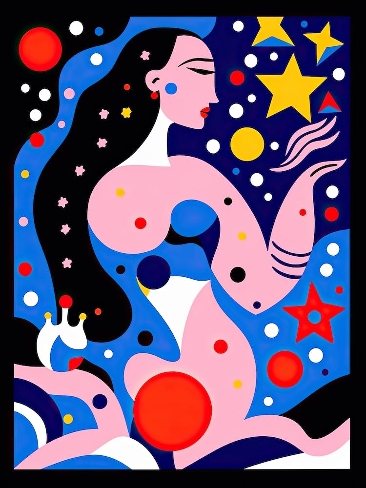Aquarius Illustration Zodiac Star Sign 1