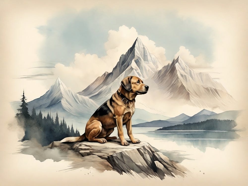 Dog In The Mountains