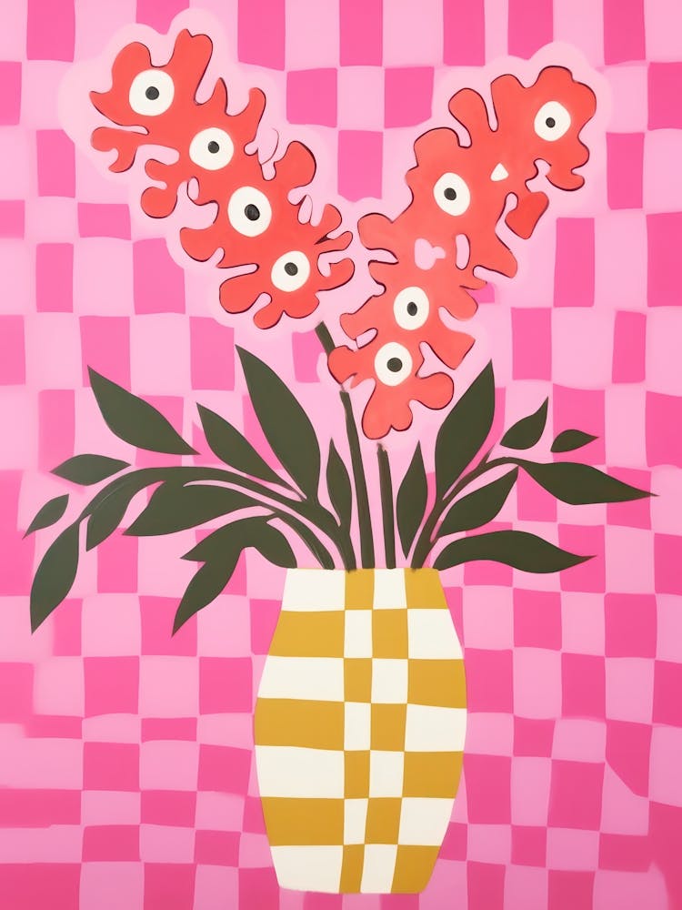 Snapdragons Flower Vase 2
