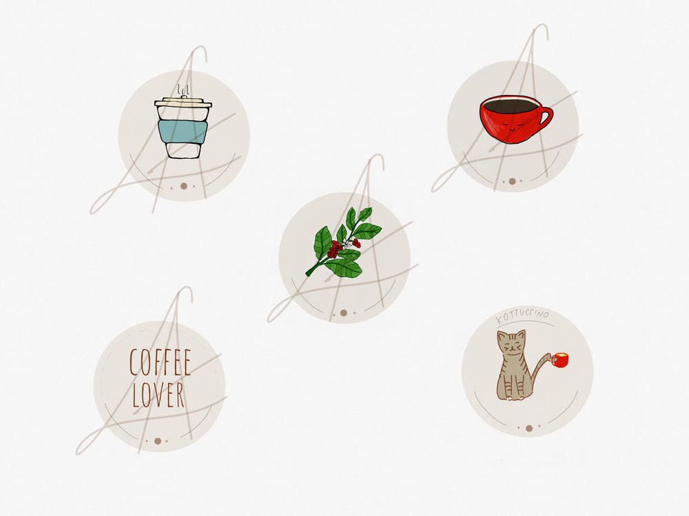 coffee stickers project