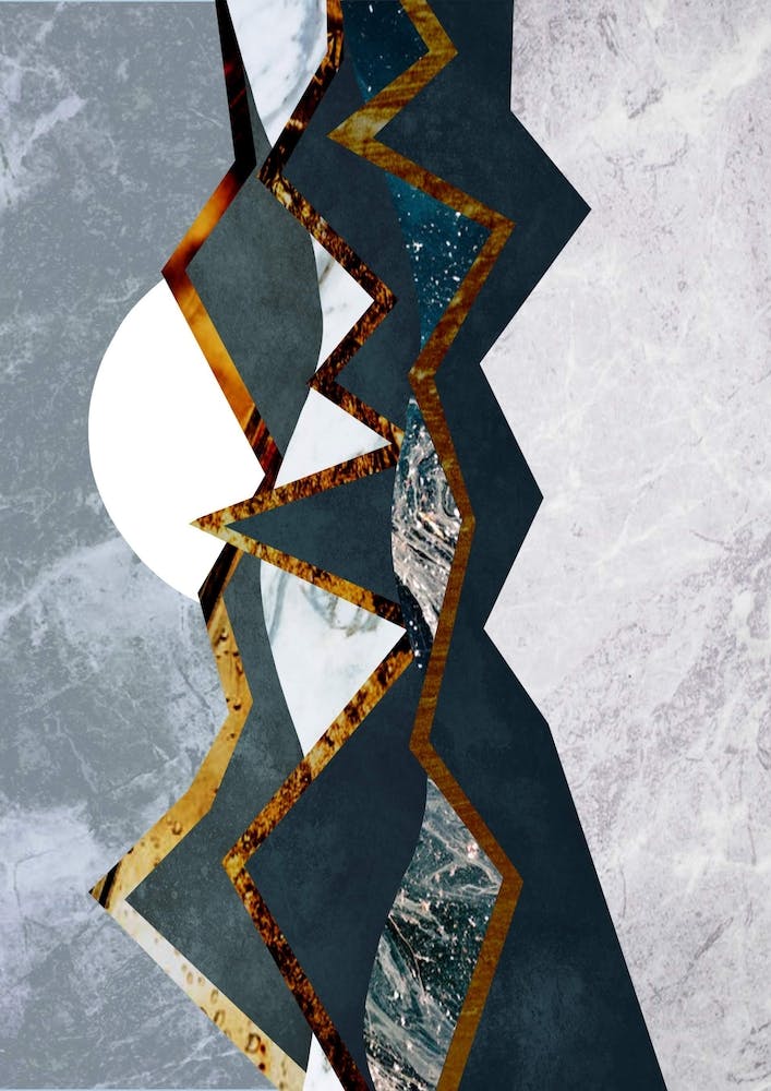 Abstract Alpine Landscape