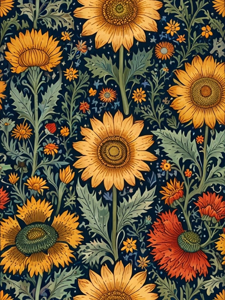 William Morris Sunflowers 5