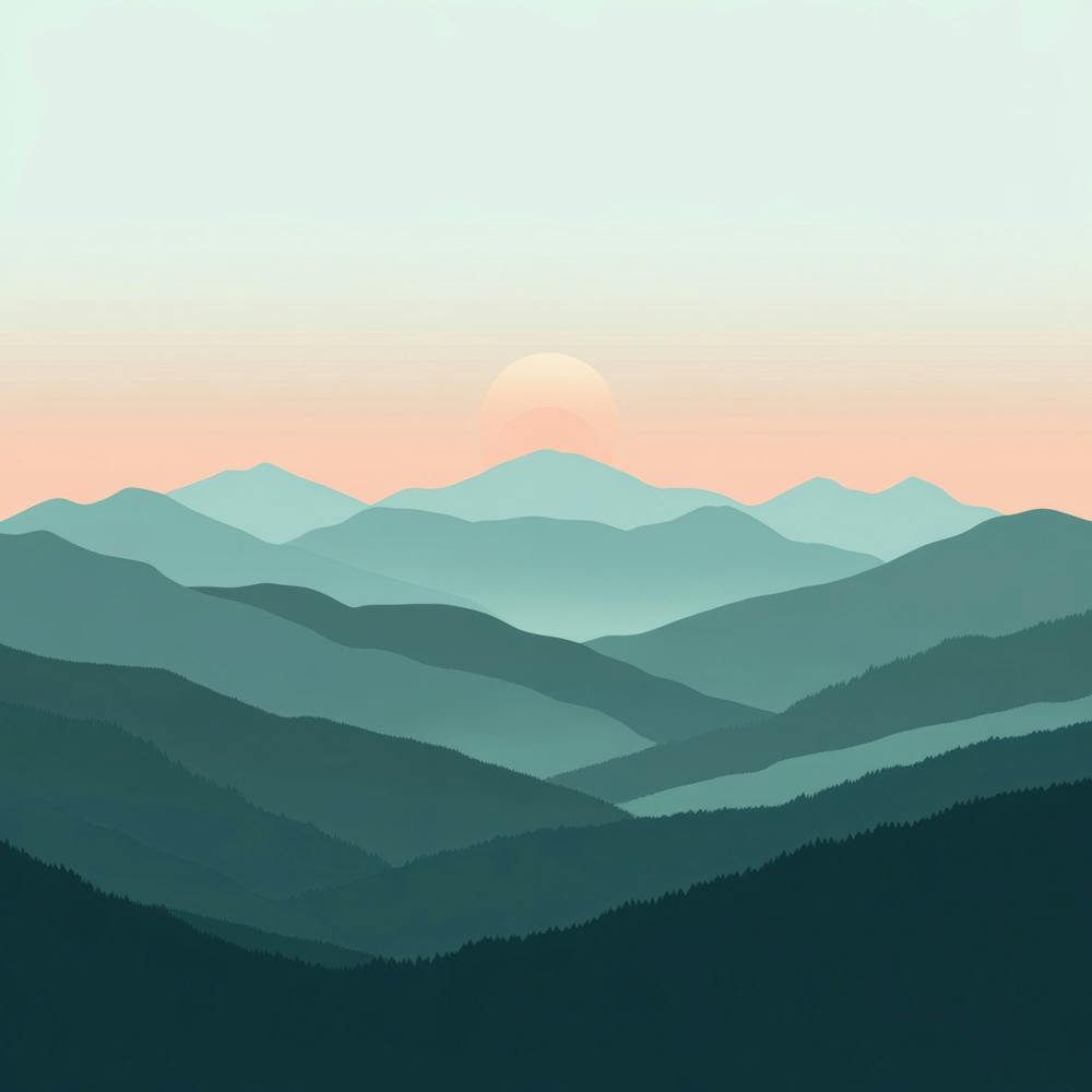 Mountains At Sunset
