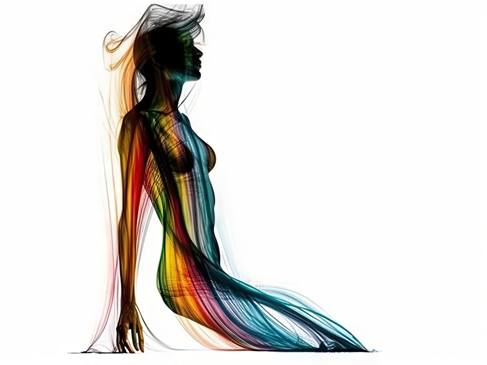 Woman In Yoga Pose 1