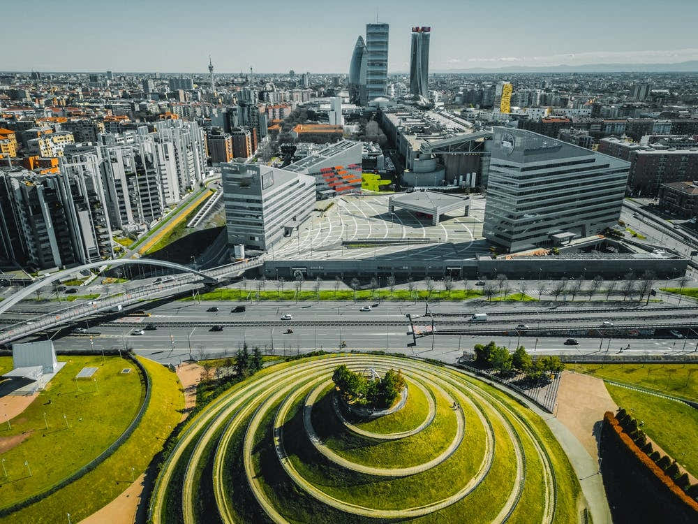 Milan City Skyline Print Wall Art - Cityscape