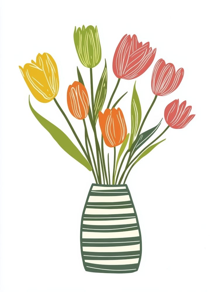Tulips In A Vase 38