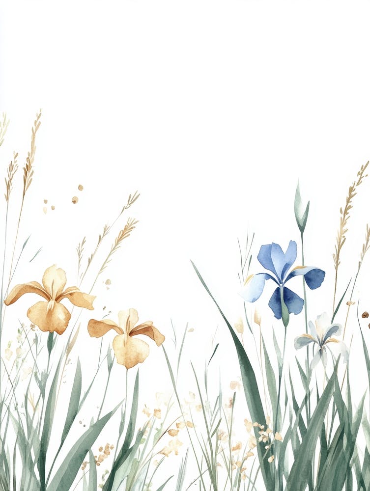 Aquarell Blumen Hintergrund