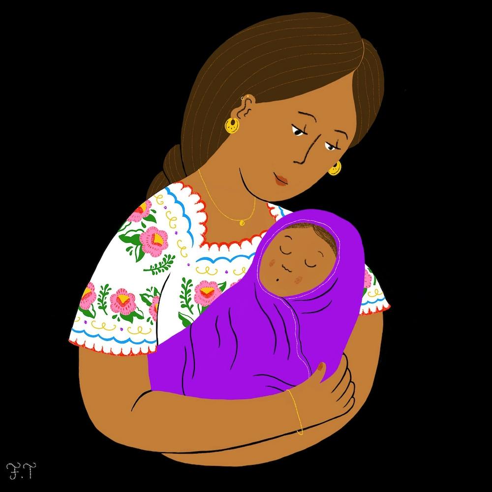 Mother And Child Square